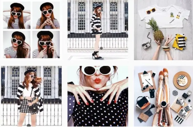 A padronização dos filtros deixa o feed mais harmônico (Foto: Instagram.com/fashioncoolture)