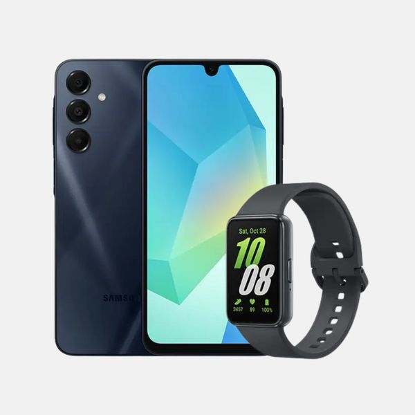 Celular Samsung A16 5G 256GB - Azul Escuro + Galaxy Fit3 - Grafite | CUPOM