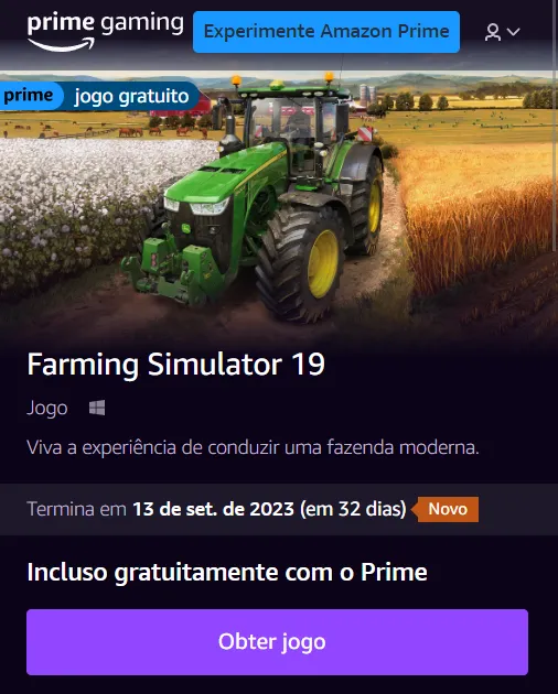 FARMING SIMULATOR 19, O INÍCIO DE GAMEPLAY NA FAZENDA