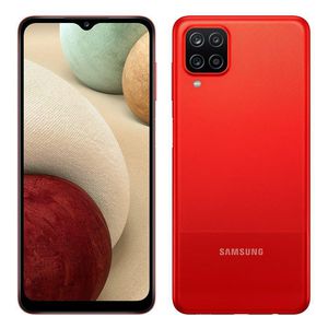 Smartphone Samsung Galaxy A12 Câmera Quádrupla Traseira Selfie de 8MP Tela Infinita de 6.5" 64GB 4GB RAM OctaCore Bateria de 5000mAh DualChip Vermelho