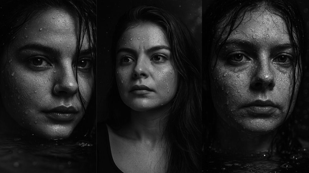 Fotos em preto e branco estilo retrato geradas pelo ChatGPT