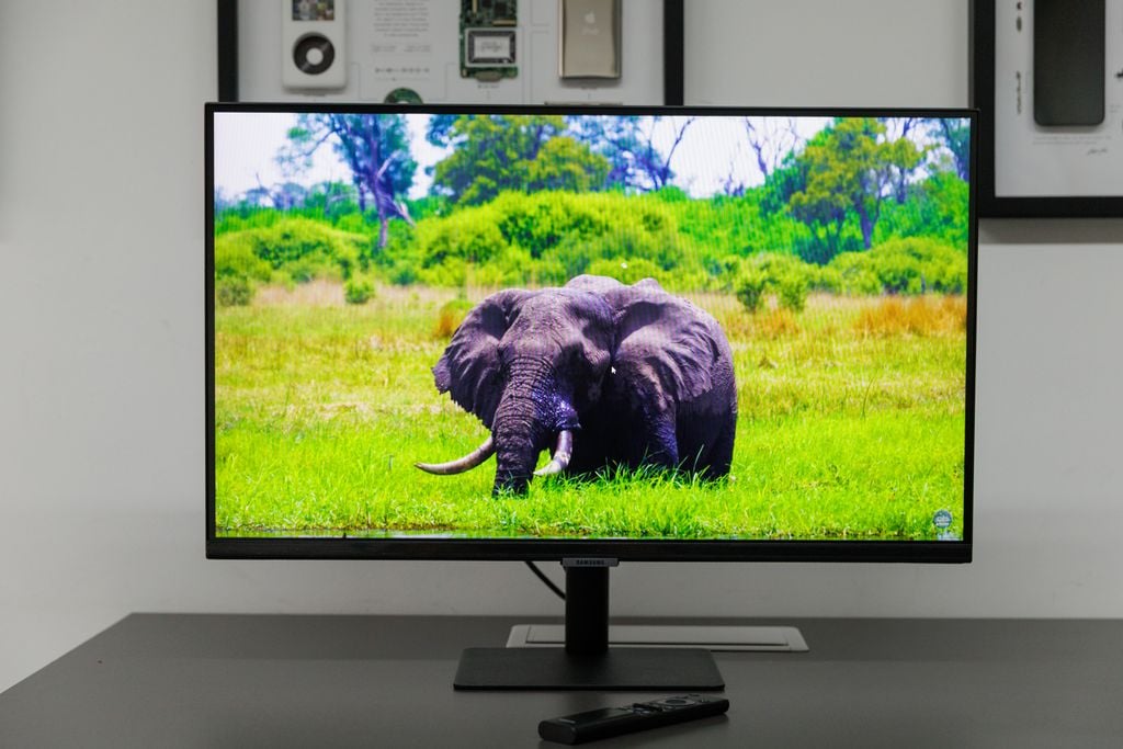 A qualidade de imagem do Smart Monitor M5 2023 é bem similar a do modelo de 2022 (Imagem: Ivo Meneghel Jr./Canaltech)