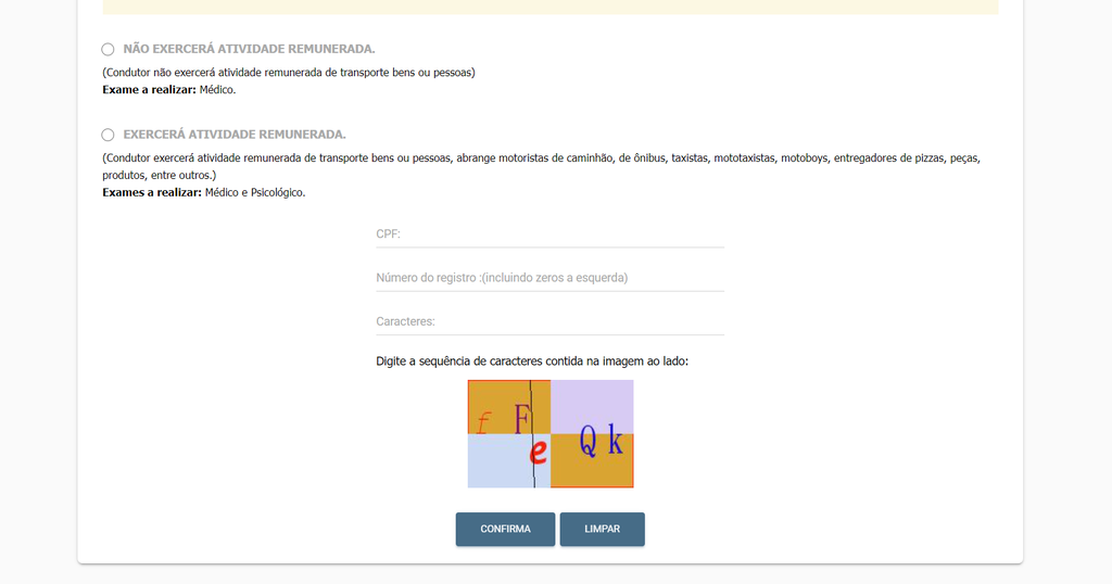 Paraenses podem acessar o site do Detran para solicitar renovação de carteira (Imagem: Captura de tela/Fabrício Calixto/Canaltech)