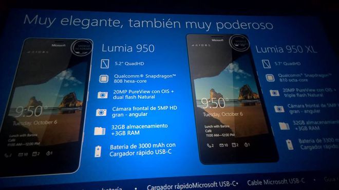 Microsoft Lumia 950, 950 XL e 550 Microsoft Lumia 950, 950 XL e 550