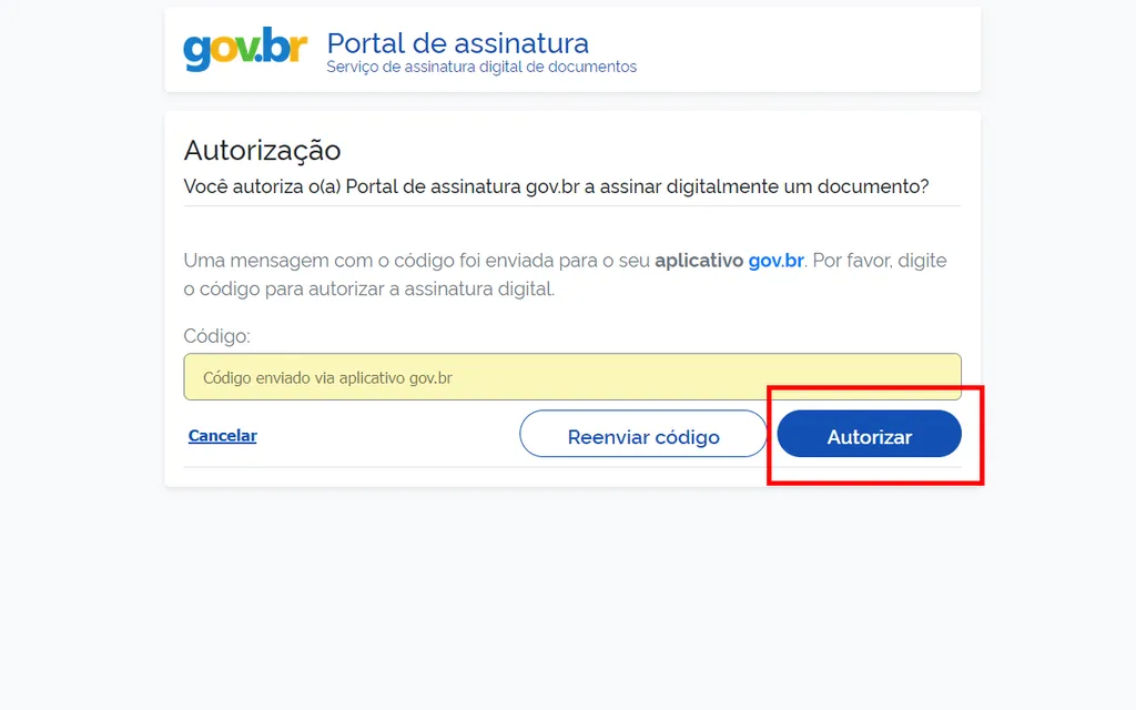 Assinatura Digital Gov.br