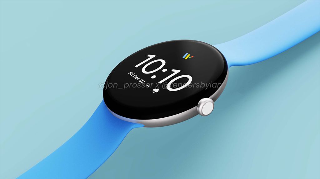 Pixel Watch terá formato redondo com Wear OS do próprio Google (Imagem: Jon Prosser/Ian Zelbo)