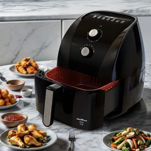 PIX | Fritadeira Elétrica Air Fryer Britânia Redestone BFR50 Preta com Timer 5,2L | CUPOM
