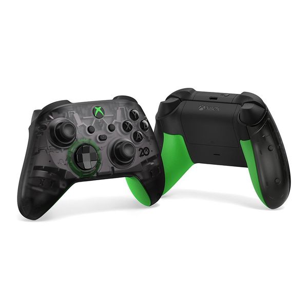 Controle Sem Fio Xbox Edição Especial 20 Aniversário, Preto e Verde - QAU-00044