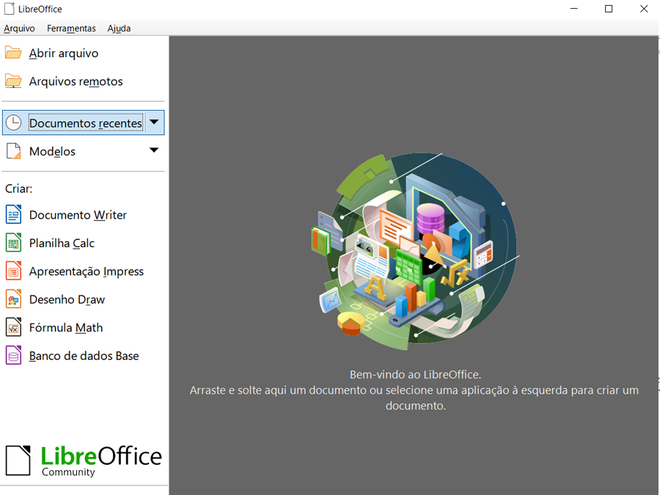 Use o LibreOffice para editar documentos (Imagem: André Magalhães/Captura de tela)