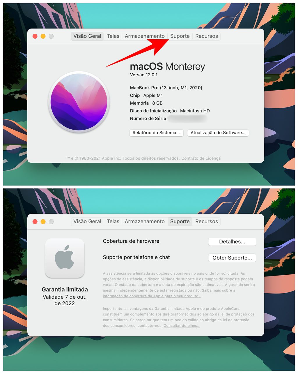 Consulte a validade da garantia do seu Mac através das informações do sistema (Captura de tela: Lucas Wetten)