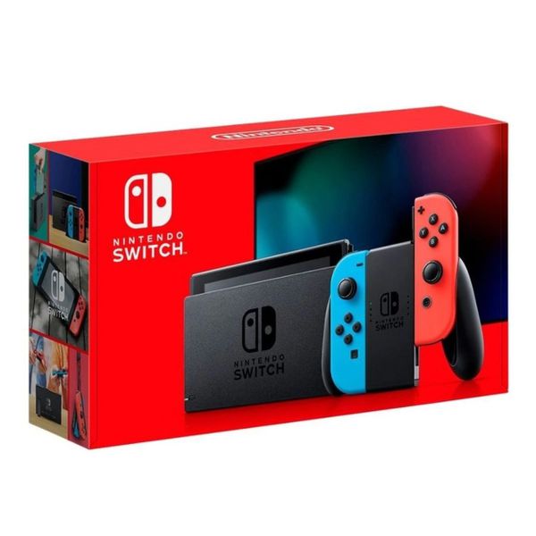 Console Nintendo Switch Neon Bateria Estendida Azul,Vermelho Bivolt [CASHBACK]