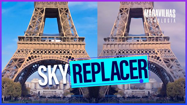 Sky Replacer, o site que usa inteligência artificial para limpar o céu nublado
