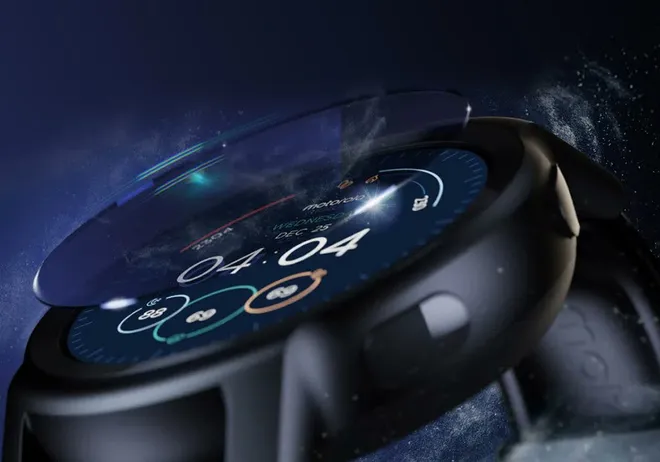 Moto Watch 200 já vazou em edição circular, mantendo design da geração anterior (Imagem: Reprodução/SnoopyTech)