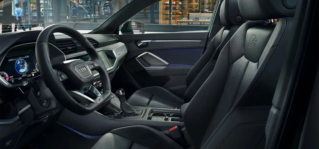 Interior do Q3 Sportback é refinado e, ao mesmo tempo, sóbrio (Imagem: Divulgação/ Audi)
