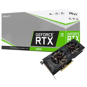 Placa de Vídeo RTX 3050 XLR8 Gaming Revel Epic-X PNY GeForce, 8GB GDDR6, DLSS, Ray Tracing - VCG30508DFMPB
