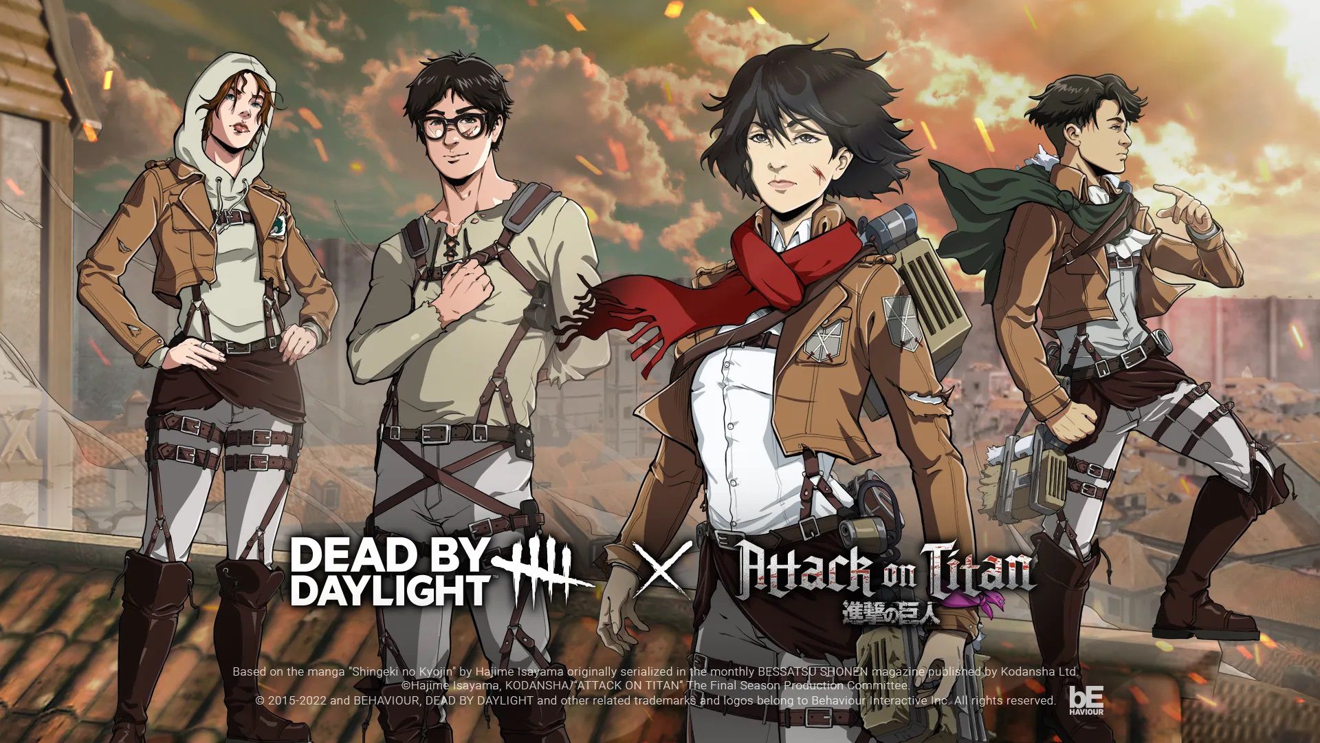 Dead by Daylight recebe skins de Attack on Titan - Canaltech