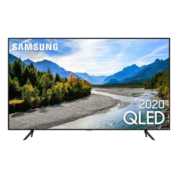 Samsung Smart TV 55" QLED 4K 55Q60T, Pontos Quânticos, Borda Infinita, Alexa built in, Modo Ambiente Foto, Controle Único e Visual Livre de Cabos [CASHBACK]