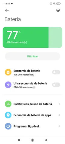 Mi 10T Lite 5G: testes de bateria