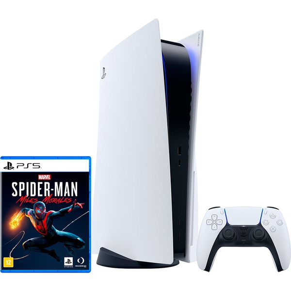 Console Playstation 5 - PS5 + Game Marvel's Spider-man: Miles Morales - PS5