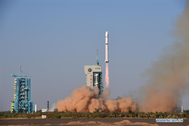 O satélite da China foi lançado em setembro de 2019 (Imagem: Reprodução/Xinhua)