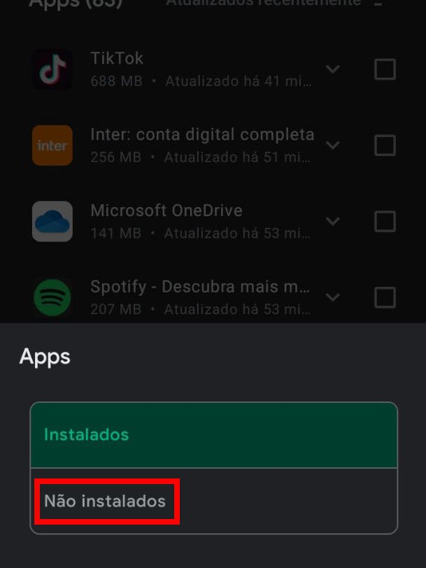 Como recuperar apps desinstalados no Android