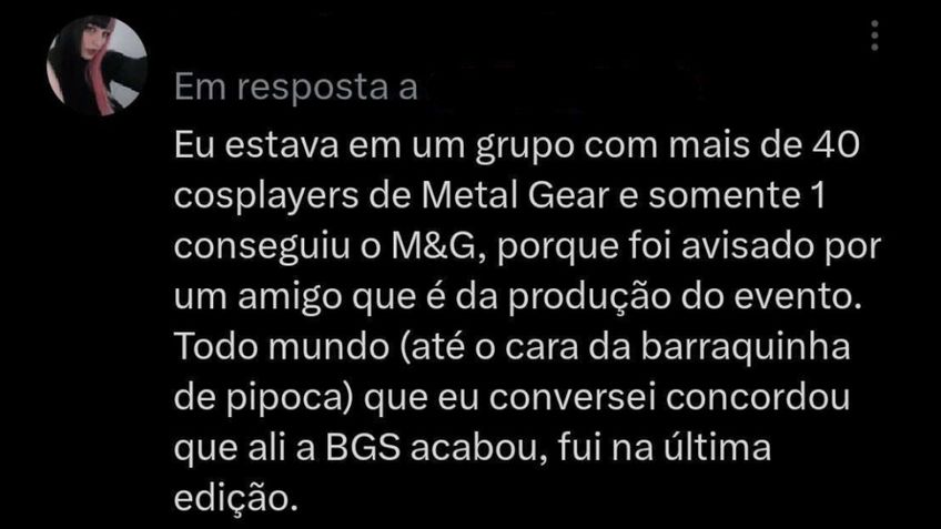 Reclamação sobre o meet & greet de Hideo Kojima