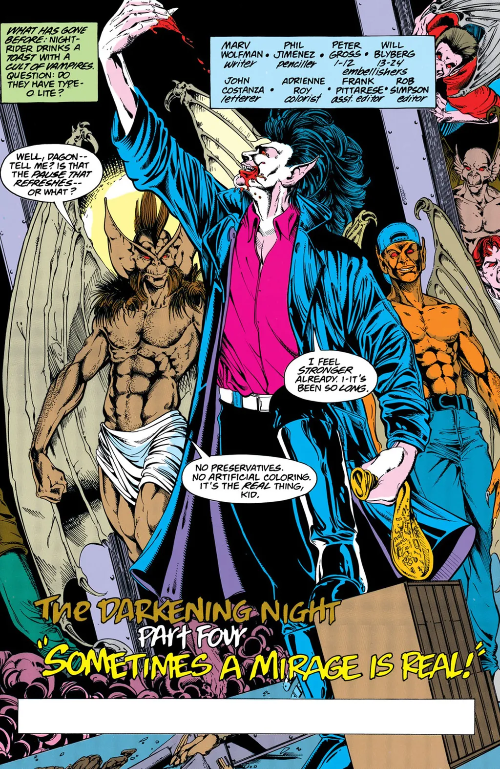Personagem vampiro fez parte dos Novos Titãs (Imagem: Reprodução/DC Comics)