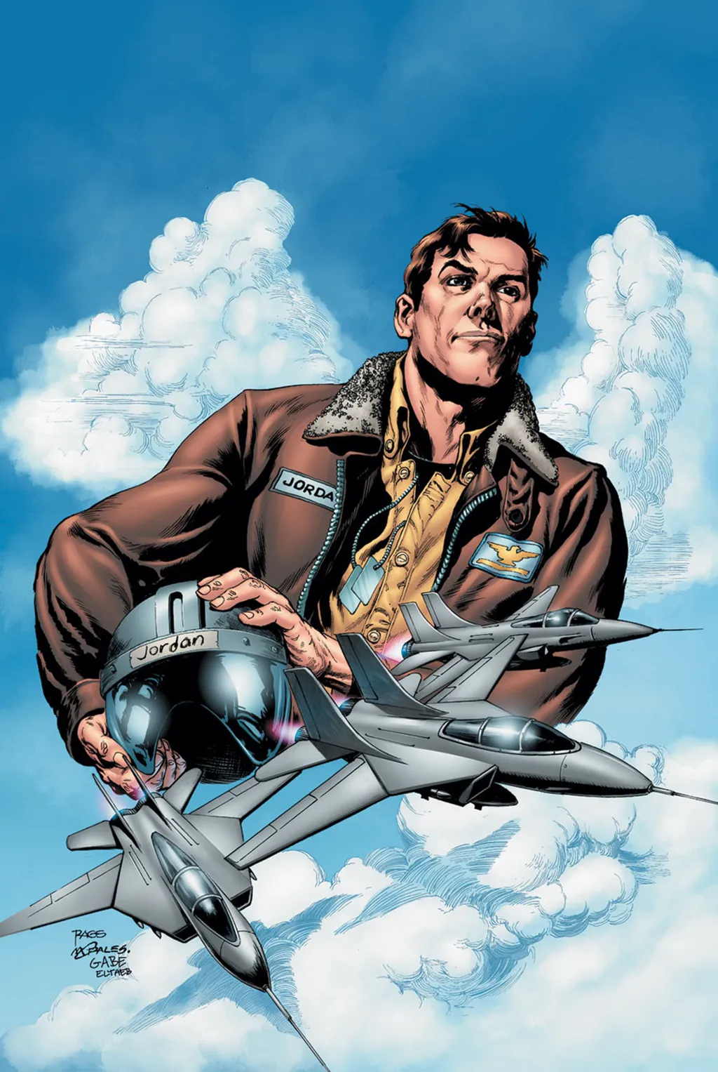 Hal Jordan sempre foi ligado aos combates aéreos e sua vida como piloto de testes, assim como Maverick (Imagem: Reprodução/DC Comics)