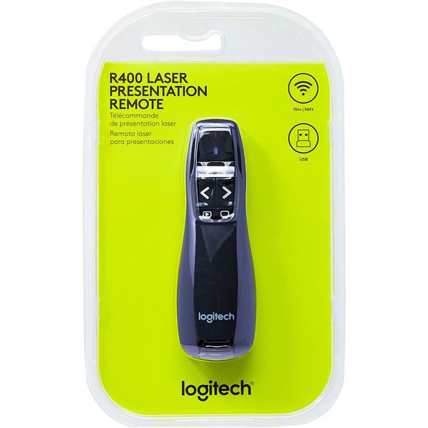 Apresentador Logitech R400 Laserpoint Preto
