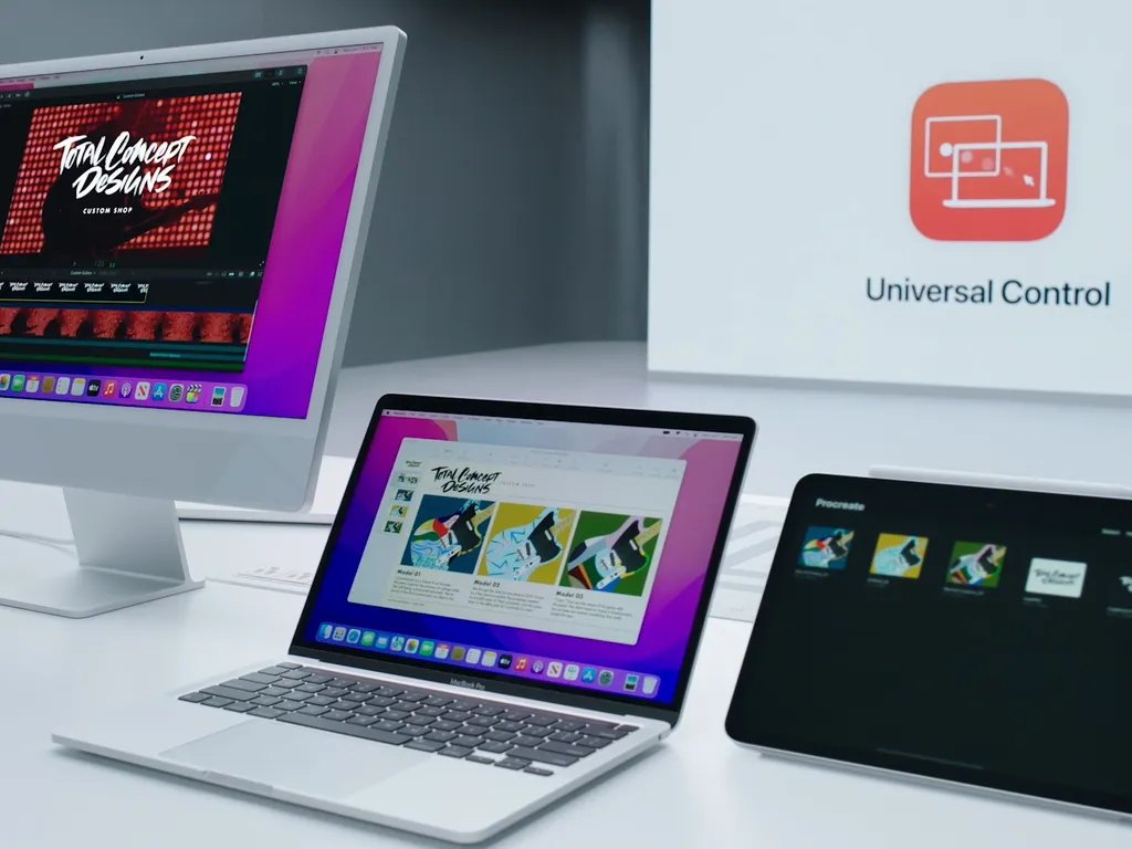 O macOS Monterey 12.3 traz finalmente o Controle Universal(Imagem: Reprodução/Apple)
