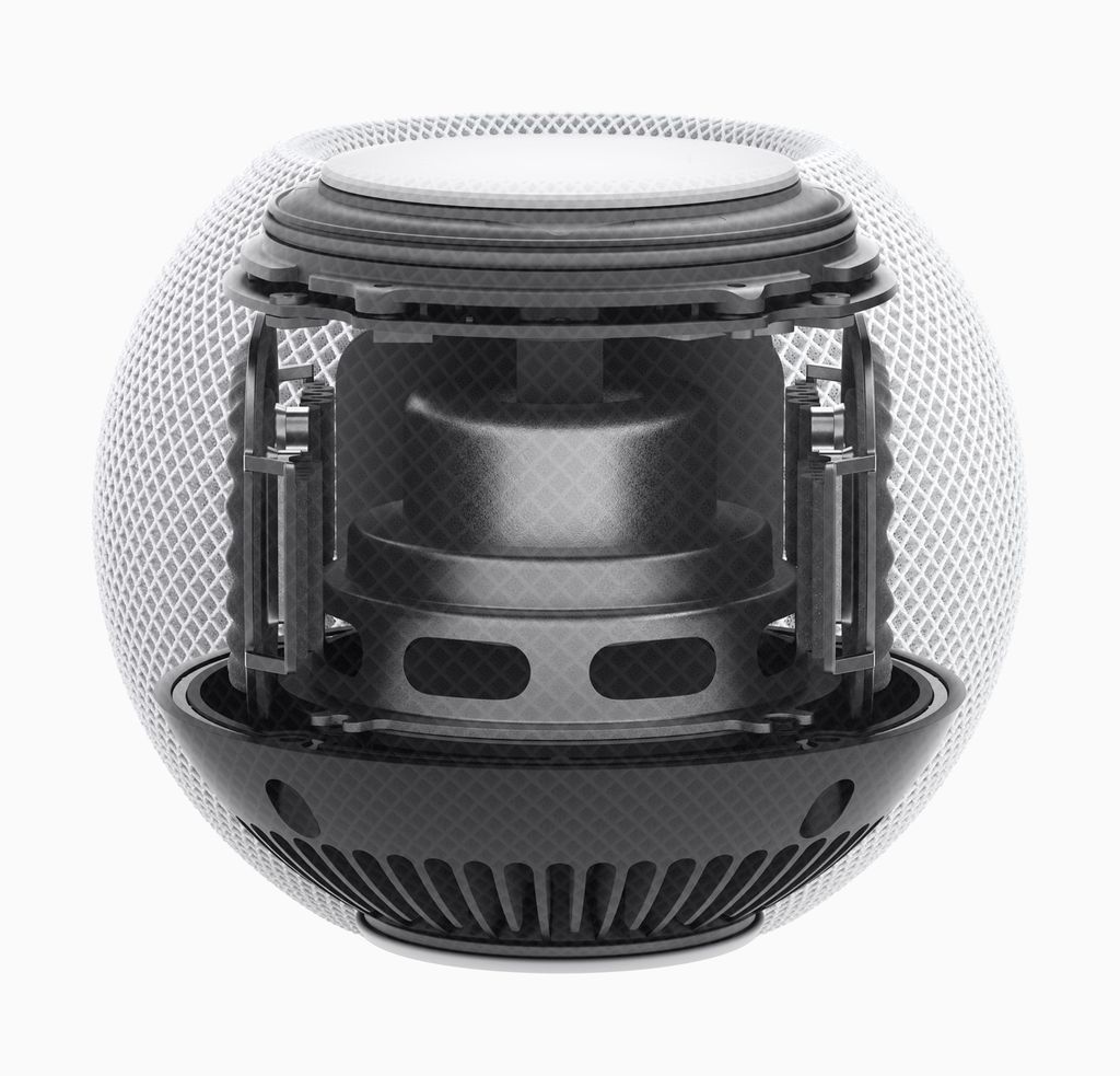HomePod mini entrega som 360º e quatro microfones (Foto: Divulgação/Apple)