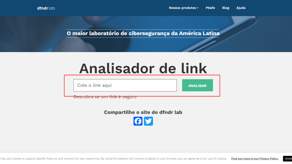 Como saber se um link é seguro com o dfndr lab (Imagem: Captura de tela/Bruno De Blasi/Canaltech)