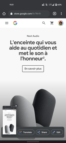Google Lens captura de tela