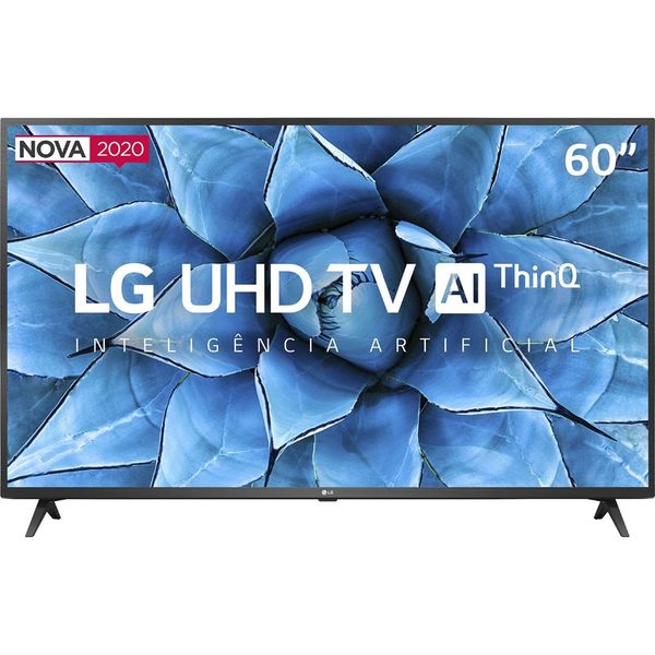 Smart TV Led 60'' LG 60UN7310 Ultra HD 4K AI Conversor Digital Integrado 3 HDMI 2 USB WiFi [CASHBACK]