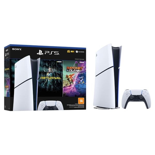 PARCELADO | PlayStation®5 Slim Edição Digital com 2 Jogos | CUPOM + EXCLUSIVO AMAZON PRIME