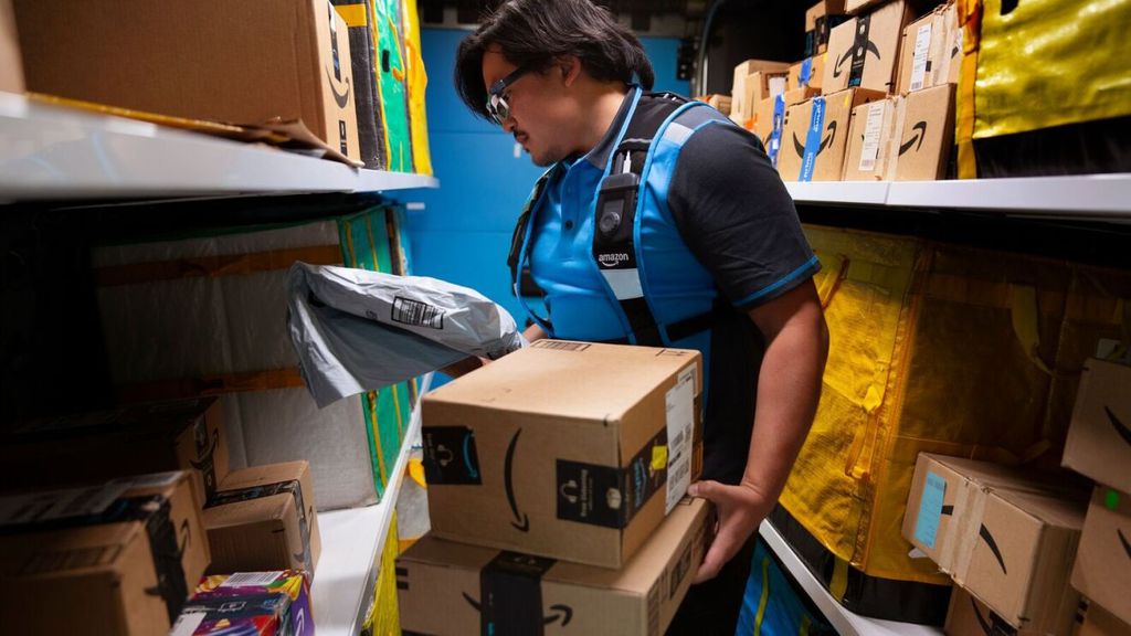 óculos com IA da Amazon para entregador