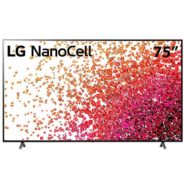 Smart TV 75" LG 4K NanoCell 75NANO75 3x HDMI 2.0, Inteligência Artificial ThinQAI Smart Magic Google Alexa - 2021 [À VISTA]