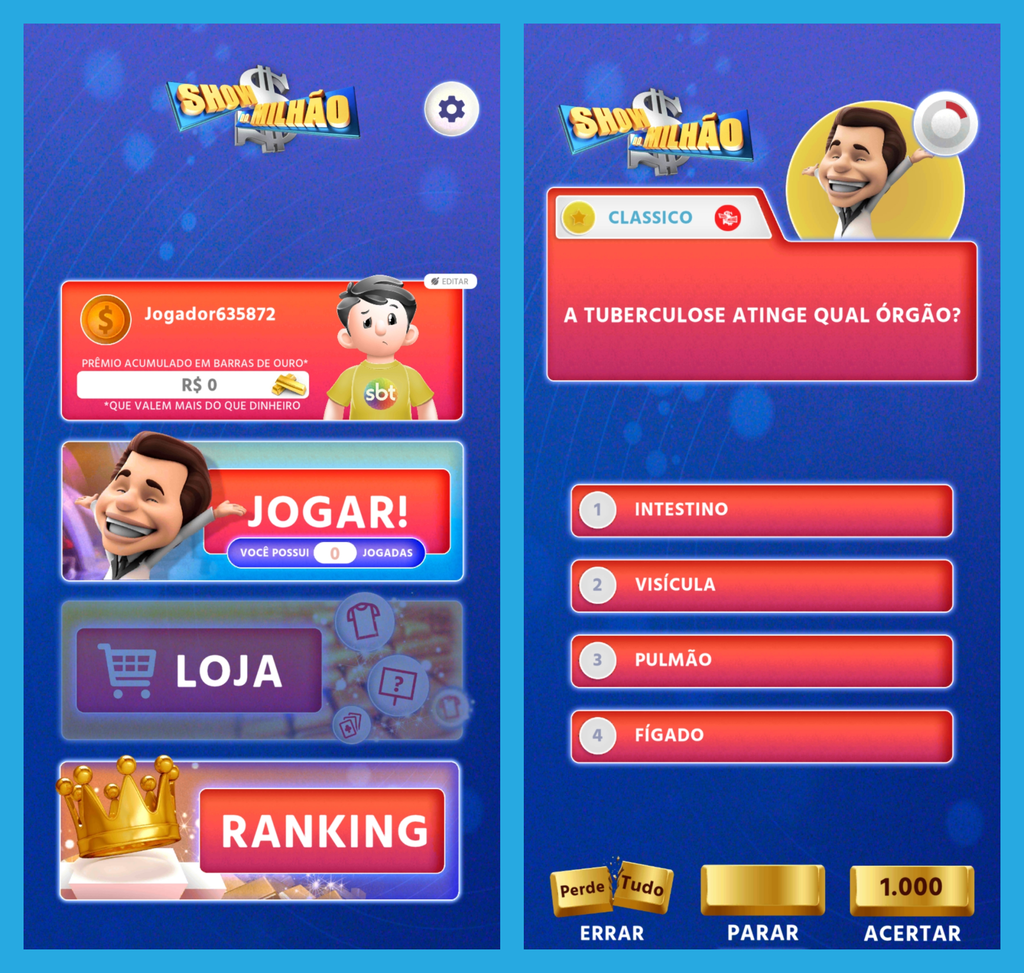 Pergunta & Resposta - Jogo brasileiro de Quiz para Windows Phone