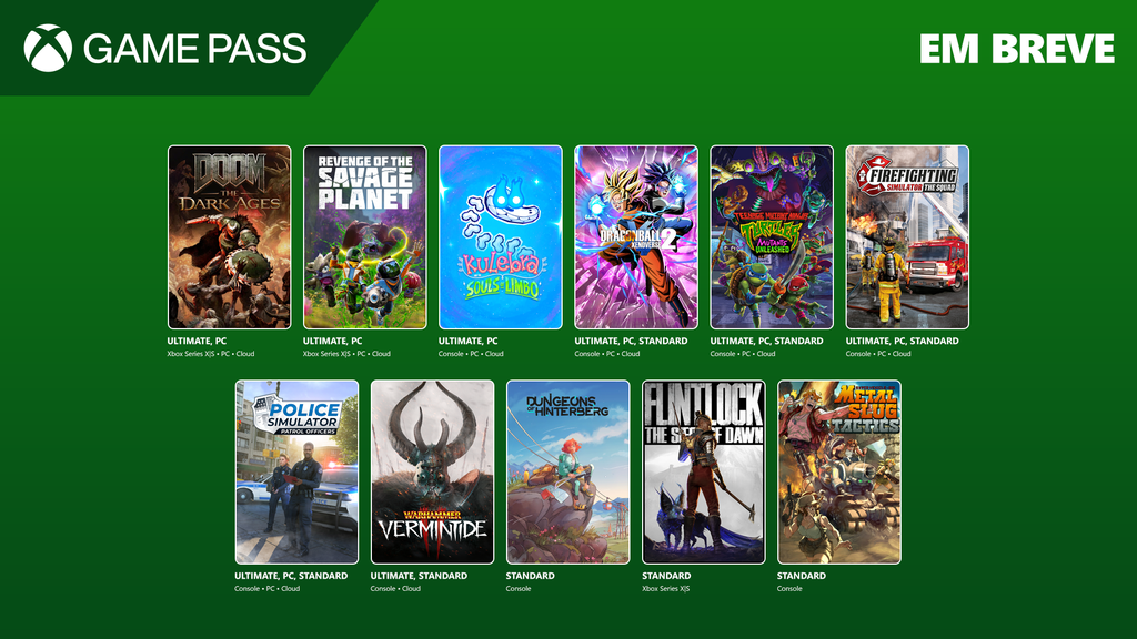 Jogos que vão entrar no Xbox Game Pass na primeira quinzena de maio de 2025