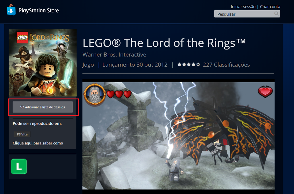 Jogos de Lego de Senhor dos Anéis são retirados de lojas de PC, Xbox e PS4