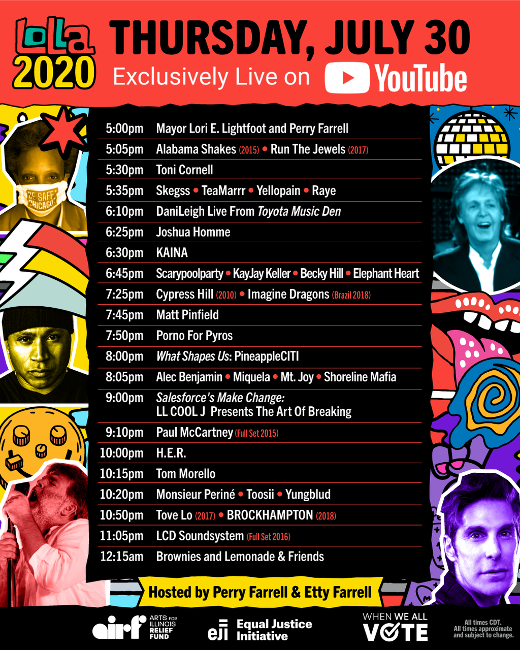 Já começou! Confira a agenda e saiba como assistir ao Lollapalooza 2020 online