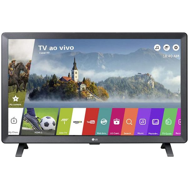 Smart TV LED 24" Monitor LG 24TL520S, Wi-Fi, WebOS 3.5, DTV Machine Ready [CASHBACK ZOOM]