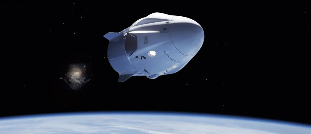 Os membros da Ax-1 vão viajar em uma cápsula Crew Dragon, da SpaceX (Imagem: Reprodução/SpaceX)