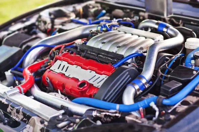Imagem de um motor modificado