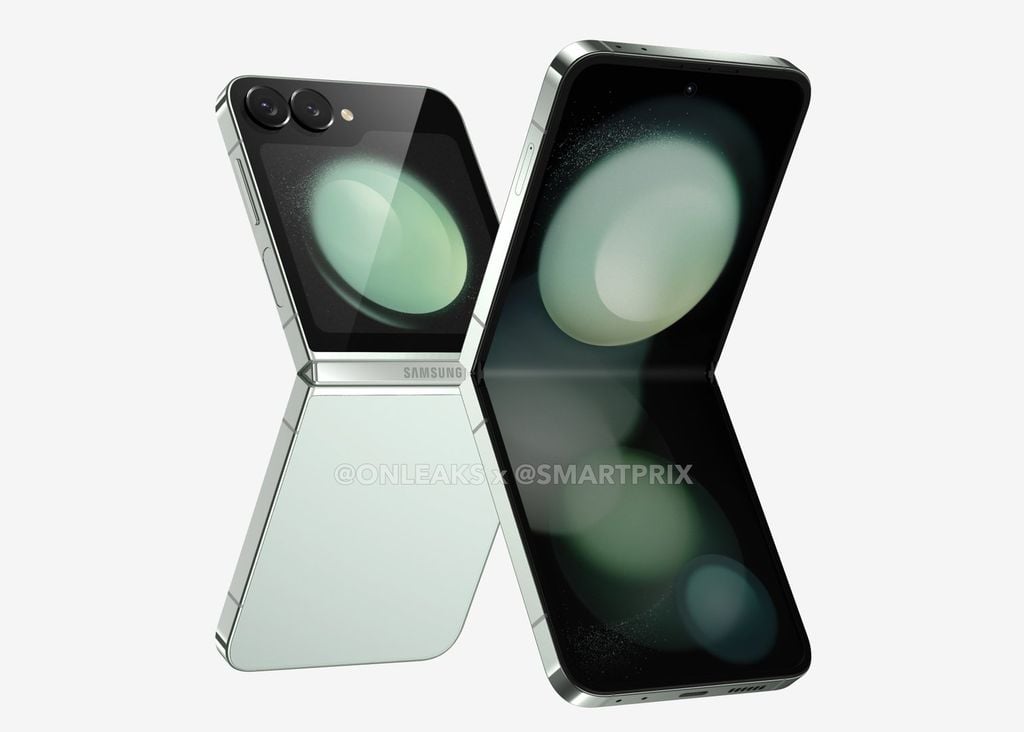 Galaxy Z Flip 6 apostará em laterais retas com vidro plano para cobertura das áreas externas (Imagem: Reprodução/Smartprix)