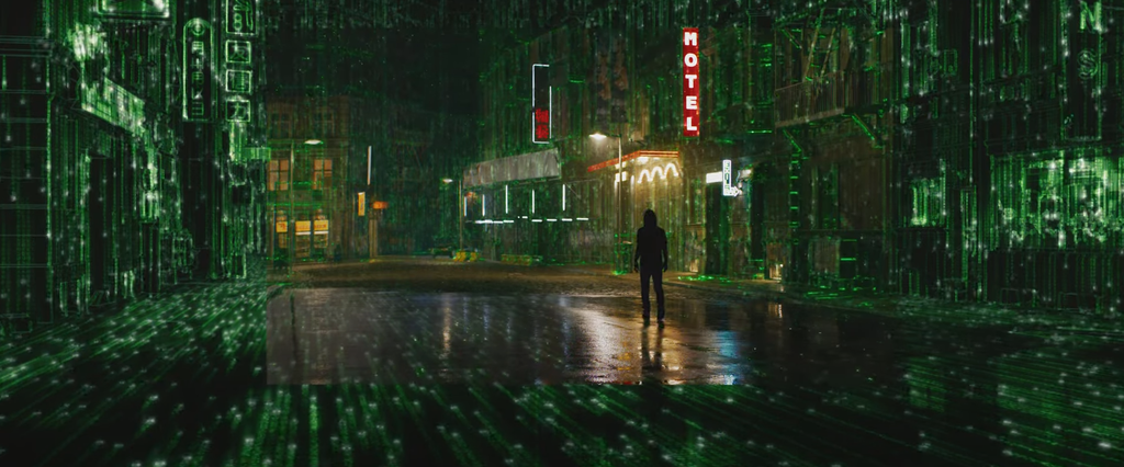 Matrix está de volta com toda a estética que marcou a série (Imagem: Reprodução/Warner Bros.)