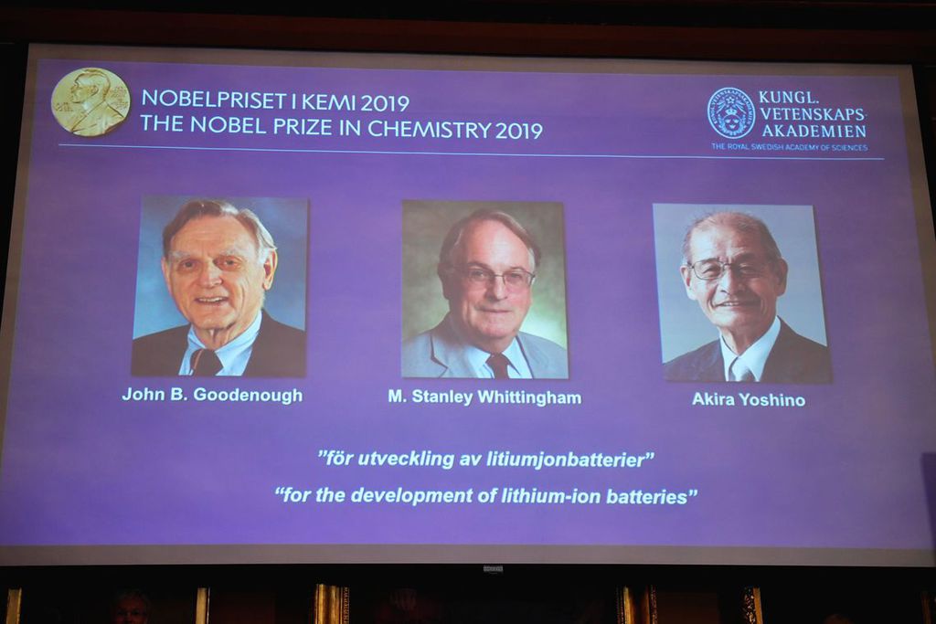 Os ganhadores do Nobel de Química de 2019 / Naina Helen Jama/TT NEWS AGENCY/Reuters