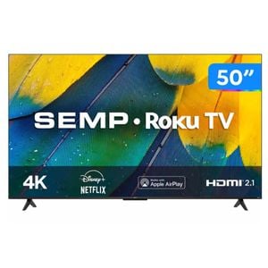 Smart TV 50” 4K UHD LED Semp RK8600 | CUPOM EXCLUSIVO