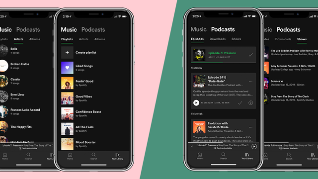 Spotify ganha novos recursos de organização para música e podcasts