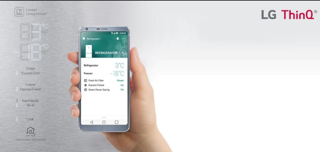 LG ThinQ AI: app consegue executa funções nas geladeiras inteligentes da LG, além de realizar diagnósticos